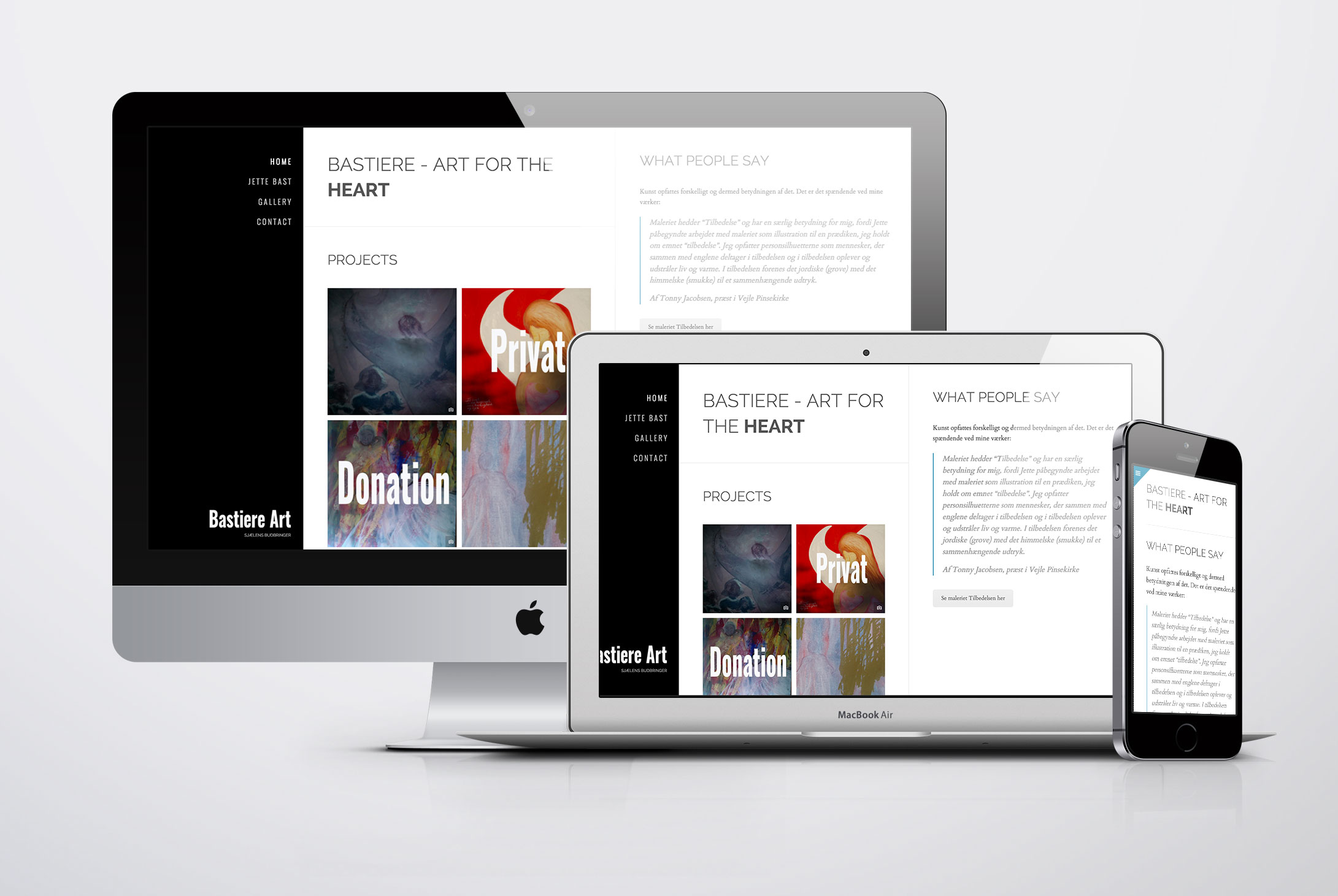 Website for Bastiere.dk